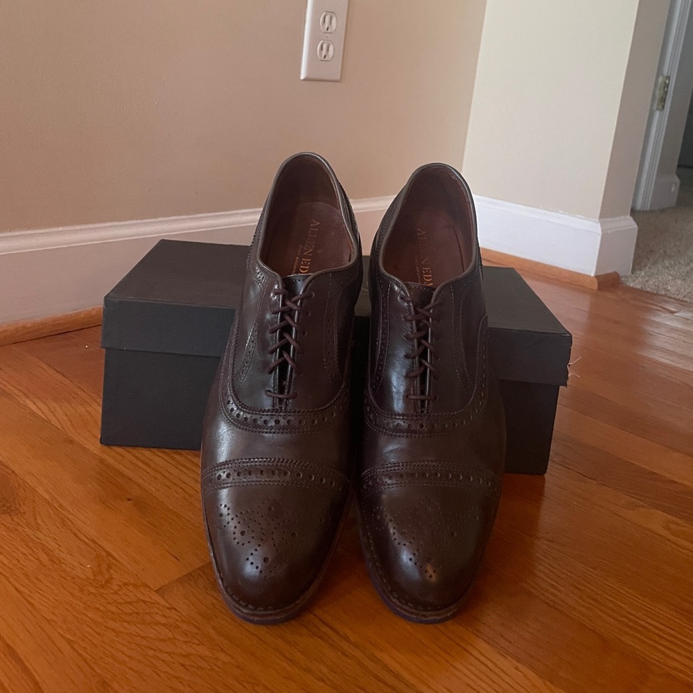 Allen Edmonds Strand 11D Carbon with blue Dainite soles